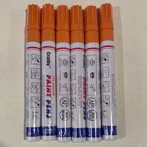 Craft Oil-Based Paint Pens - Vibrant Orange